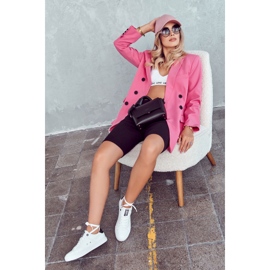 Bőr tornacipő Big Star JJ274211 fehér és fekete 1