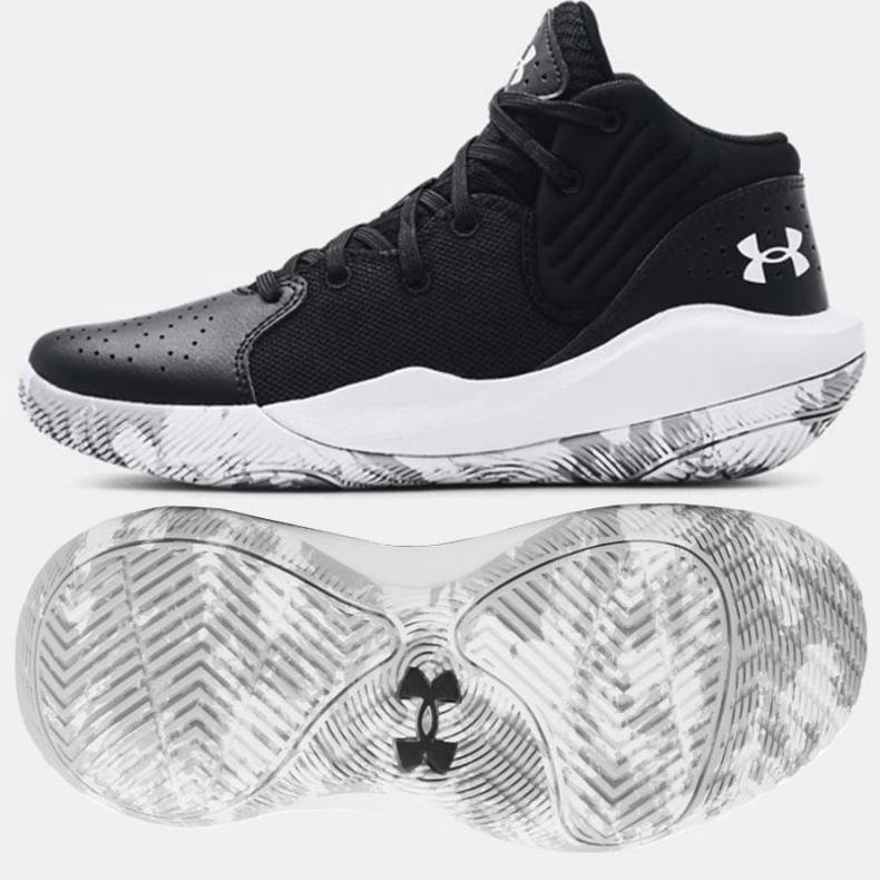 Under Armour Gs Jet '21 Jr 3024794 001 kosárlabdacipő fekete fekete 1