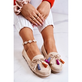 PS1 Női velúr cipők Világos bézs Wilessa 1