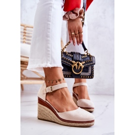 PS1 Női bézs espadrillák ékeken Tamarill 2 PS1 Női bézs espadrillák ékeken Tamarill 2