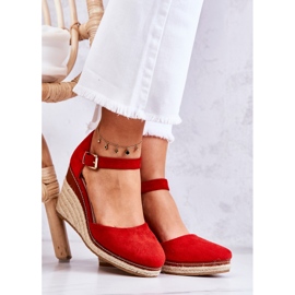 PS1 Női espadrillák vörös tamarill ékeken piros 1 PS1 Női espadrillák vörös tamarill ékeken piros 1
