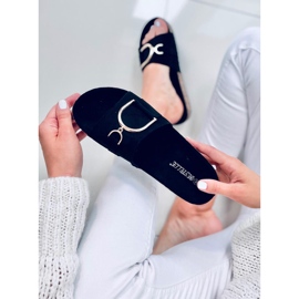 Tara Fekete parafa talpú papucs 2