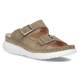 Bőr papucs Filippo DK3516 / 22 Br barna 1