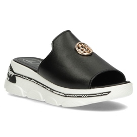 Bőr papucs Filippo DK3872 / 22 Bk fekete 1