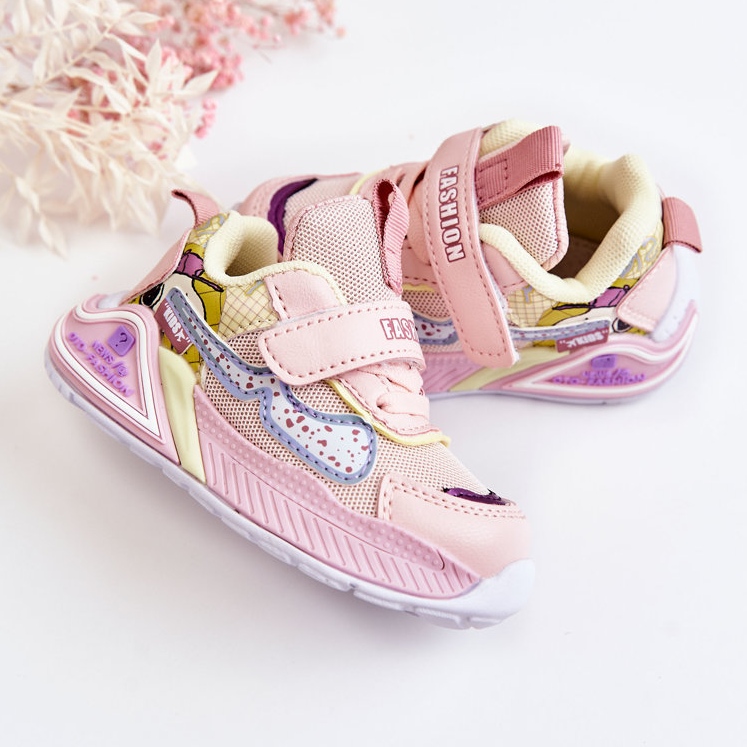 Gyermek könnyű sportcipő Pink Snoopy rózsaszín 2