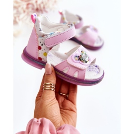 PJ2 Bőr gyerekszandál Violet Dotty lila 1