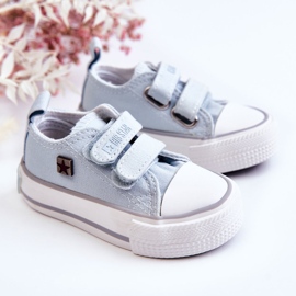 Gyermek tornacipő tépőzárral Big Star HH374204 Kék 2