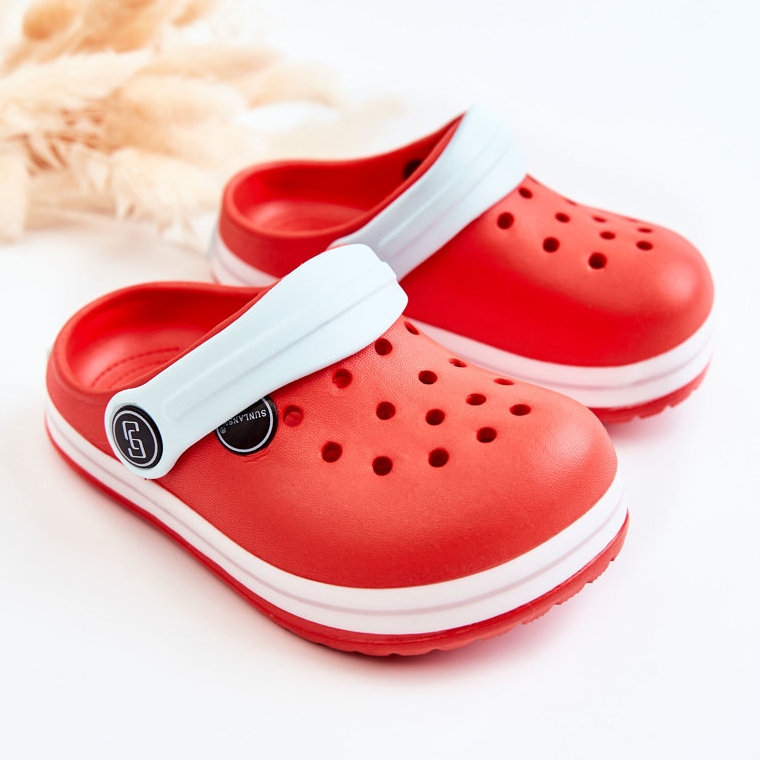 Kényelmes gyerekpapucs Crocs Red Colly piros 2