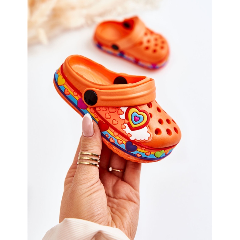 Gyerek papucsok Foam Crocs Orange Charie narancssárga 1 Gyerek papucsok Foam Crocs Orange Charie narancssárga 1