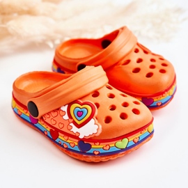 Gyerek papucsok Foam Crocs Orange Charie narancssárga 2 Gyerek papucsok Foam Crocs Orange Charie narancssárga 2