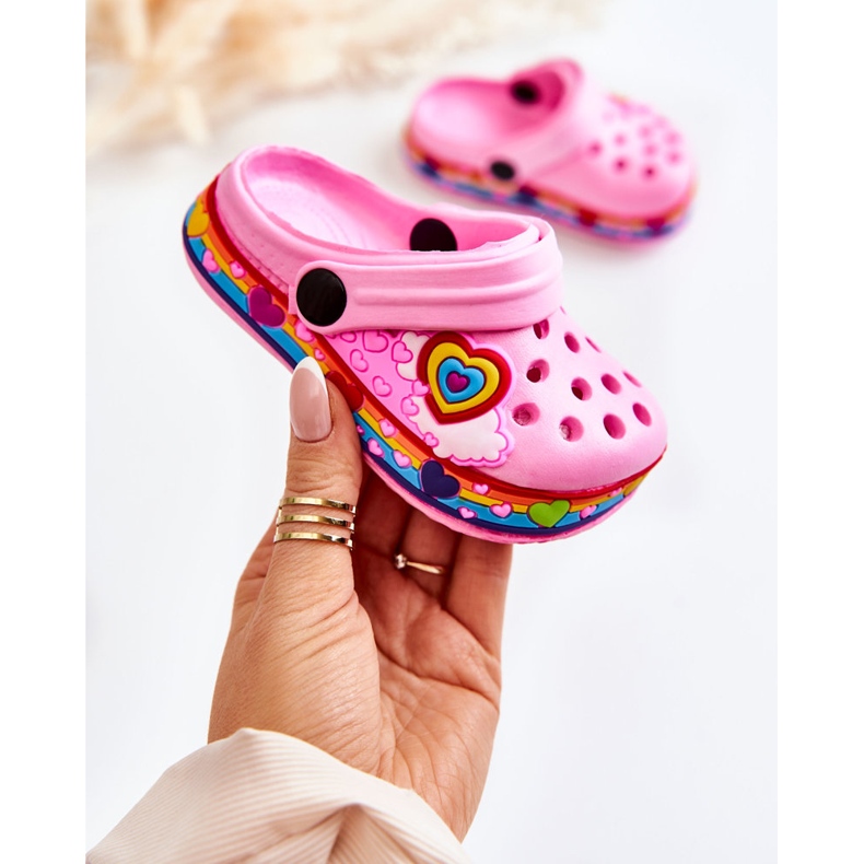 Gyerekpapucs hab Crocs Pink Charie rózsaszín 1 Gyerekpapucs hab Crocs Pink Charie rózsaszín 1