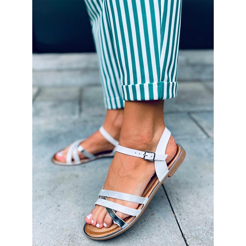 Celia White női szandál fehér 1