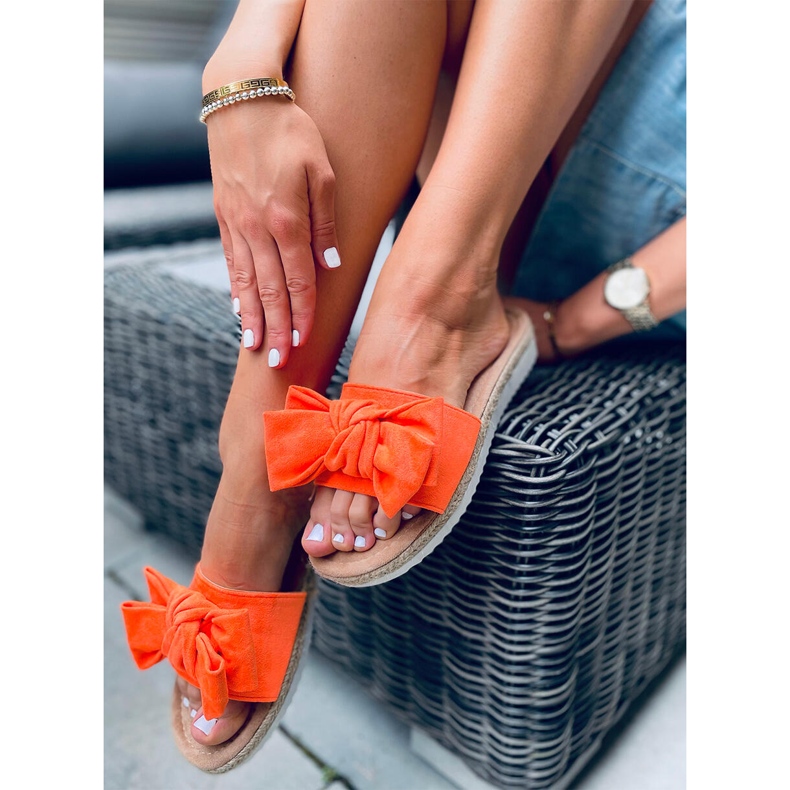 Espadrillák Viola Orange masnival narancs 2