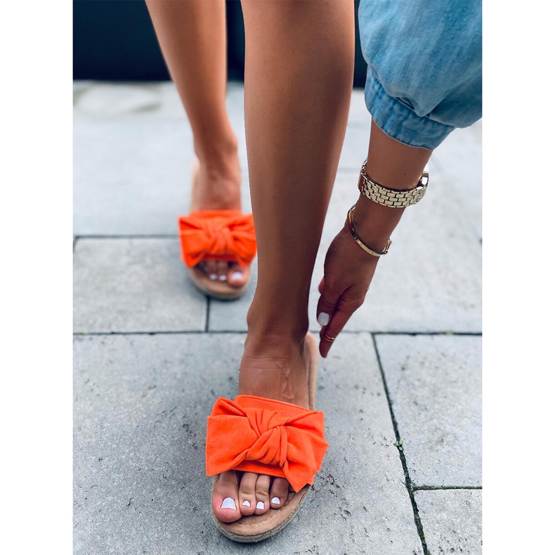 Espadrillák Viola Orange masnival narancs 1