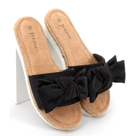 Espadrillák Viola Black masnival fekete 2 Espadrillák Viola Black masnival fekete 2