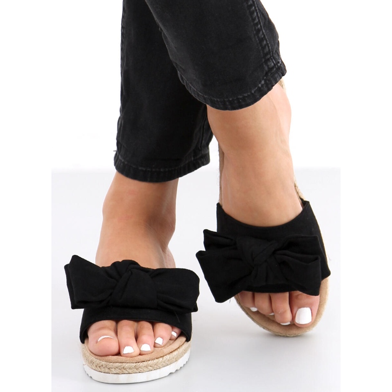 Espadrillák Viola Black masnival fekete 1