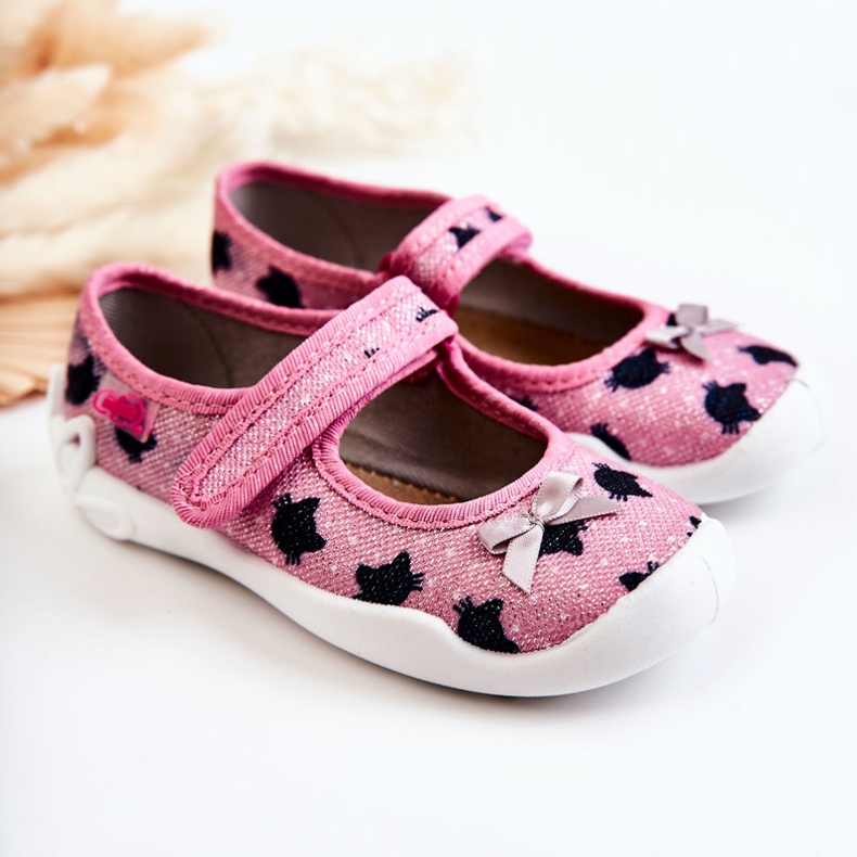 BEFADO S.A. Gyerek balerina papucs Befado masnival 114X480 Pink rózsaszín 2