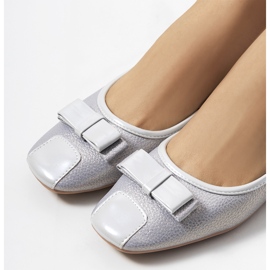 Rikke szürke fényes balerinák 1