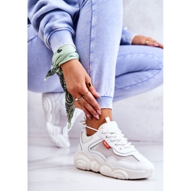 Női tornacipő, fehér sallis hálós sportcipő 1