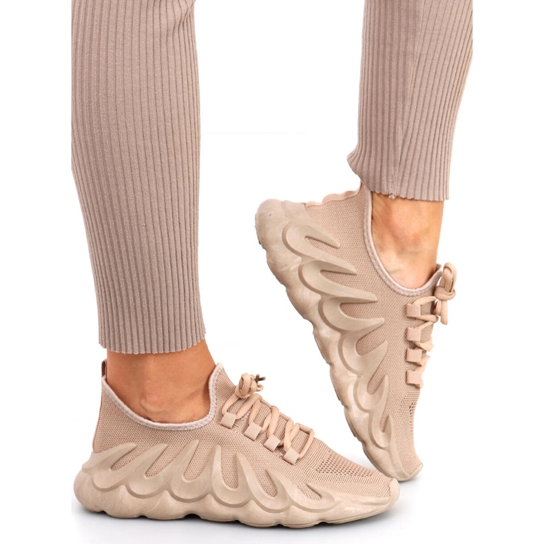 Band Khaki zoknis sportcipő bézs 1