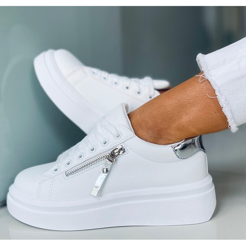 Női tornacipő Lerato WHITE / SILVER fehér ezüst 2