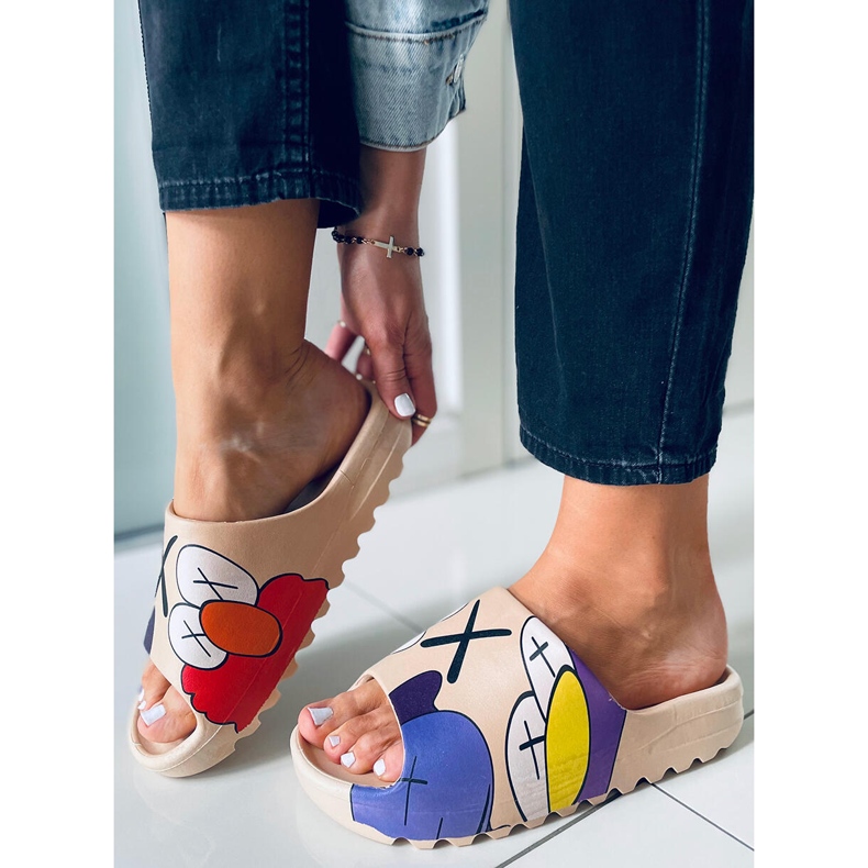 Papucs színes Clancy Khaki mintával sokszínű 1 Papucs színes Clancy Khaki mintával sokszínű 1