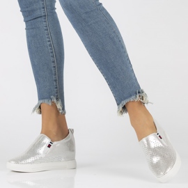 Bőr cipő Filippo DP1356 / 22 Si ezüst 2