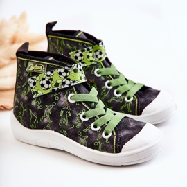 BEFADO S.A. Magas gyerekcipők Football Befado 268X070 Szürke-zöld 1