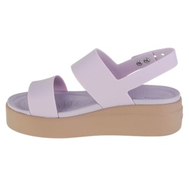 Crocs Brooklyn Low Wedge szandál 206453-5PV ibolya 1
