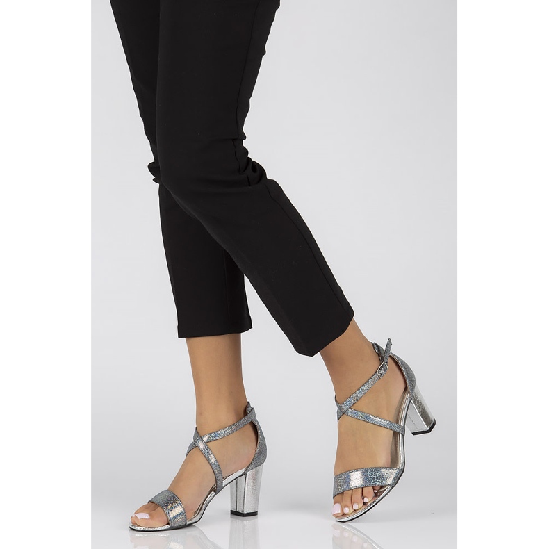 Filippo DS1276 / 22 Si ezüst szandál szürke 2 Filippo DS1276 / 22 Si ezüst szandál szürke 2