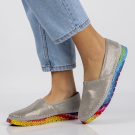 Bőr cipő Filippo DP1213 / 20 Si ezüst 2