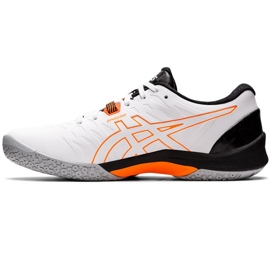 Asics Blast Ff 2 M 1071A044 103 kézilabda cipő fehér narancs fehér 1