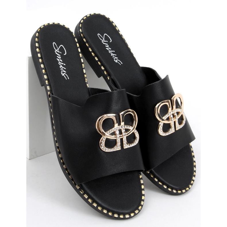 Inday Black női papucs fekete 1