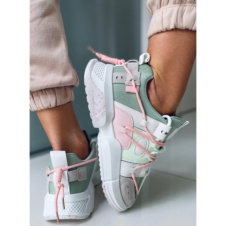 Zeny Green edzőcipők sokszínű zöld 2