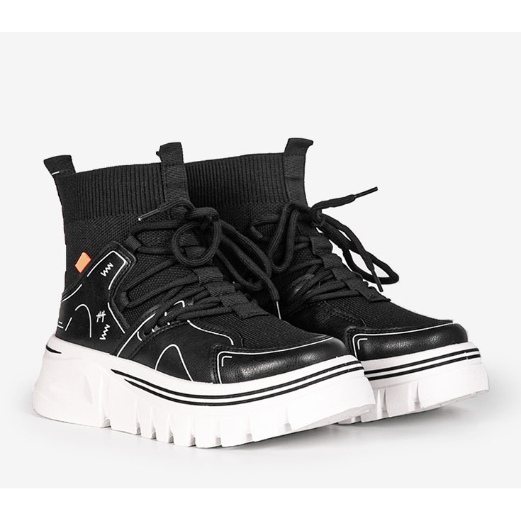 Fekete Toler boka tornacipő 1