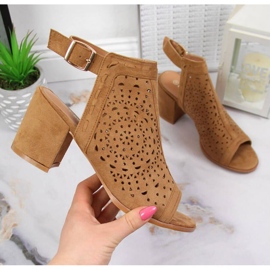 Áttört szandál T.Sokolski W SCA160 teve barna 1