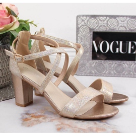 Arany Filippo W PAW355B szandál a oszlopon aranysárga 2