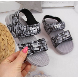 Tépőzáras habszandál American Club Jr AM881B szürke 1