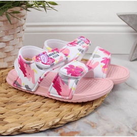 Tépőzáras habszandál American Club Jr AM882A rózsaszín 2