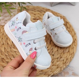 Tépőzáras sportcipő American Club Jr AM883B kék 1