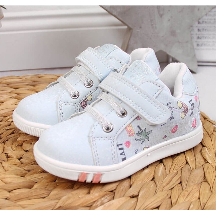 Tépőzáras sportcipő American Club Jr AM883B kék 2