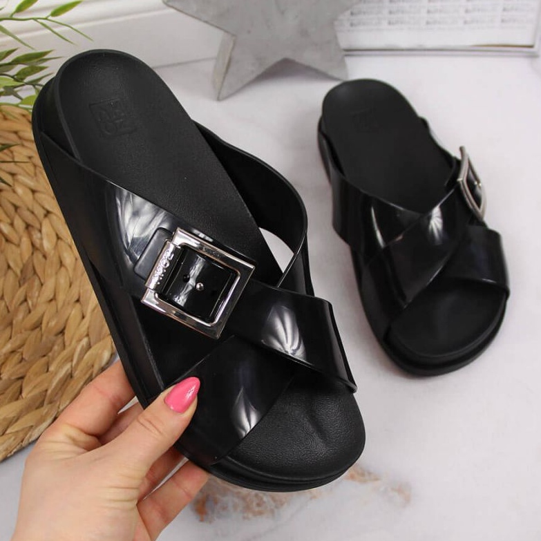 Meliski Zaxy JJ285055 fekete strandpapucs 1