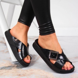 Meliski Zaxy JJ285055 fekete strandpapucs 2