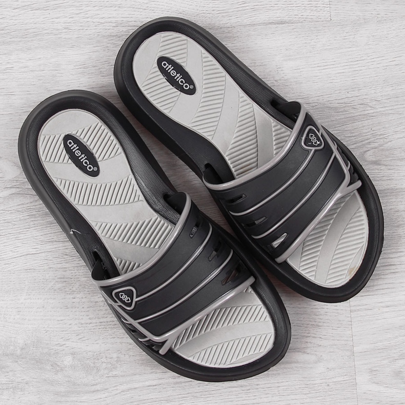 Fekete Atletico férfi gumipapucs 1