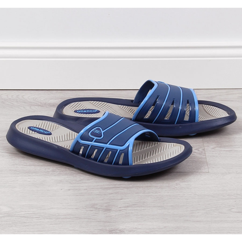 Atletico sötétkék férfi gumipapucs 1