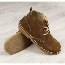 Gregor barna bőr férfi csizma 1