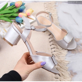 Sergio Leone ezüst szandál a poszton bézs 1