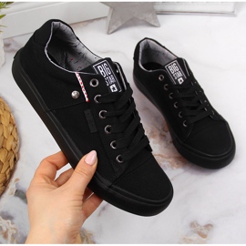 Fekete textil alacsony tornacipő Big Star AA274513 1