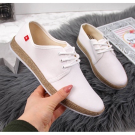 Női fehér espadrilles tornacipő Big Star FF276043 2