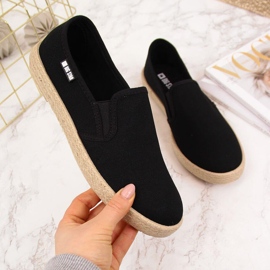 Női slip fekete espadrillákon Big Star DD274017 2